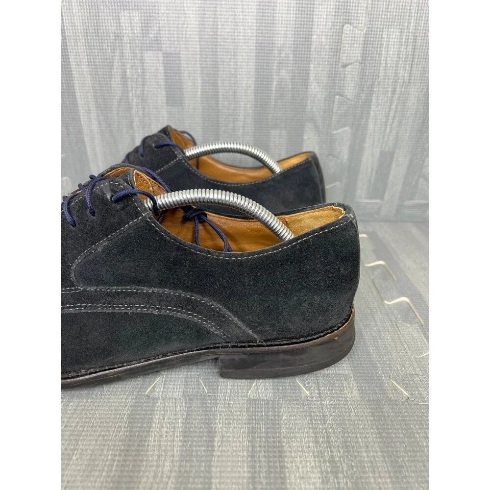 Johnston Murphy Oxford size 10 Mens Black Suede Dress Shoes
